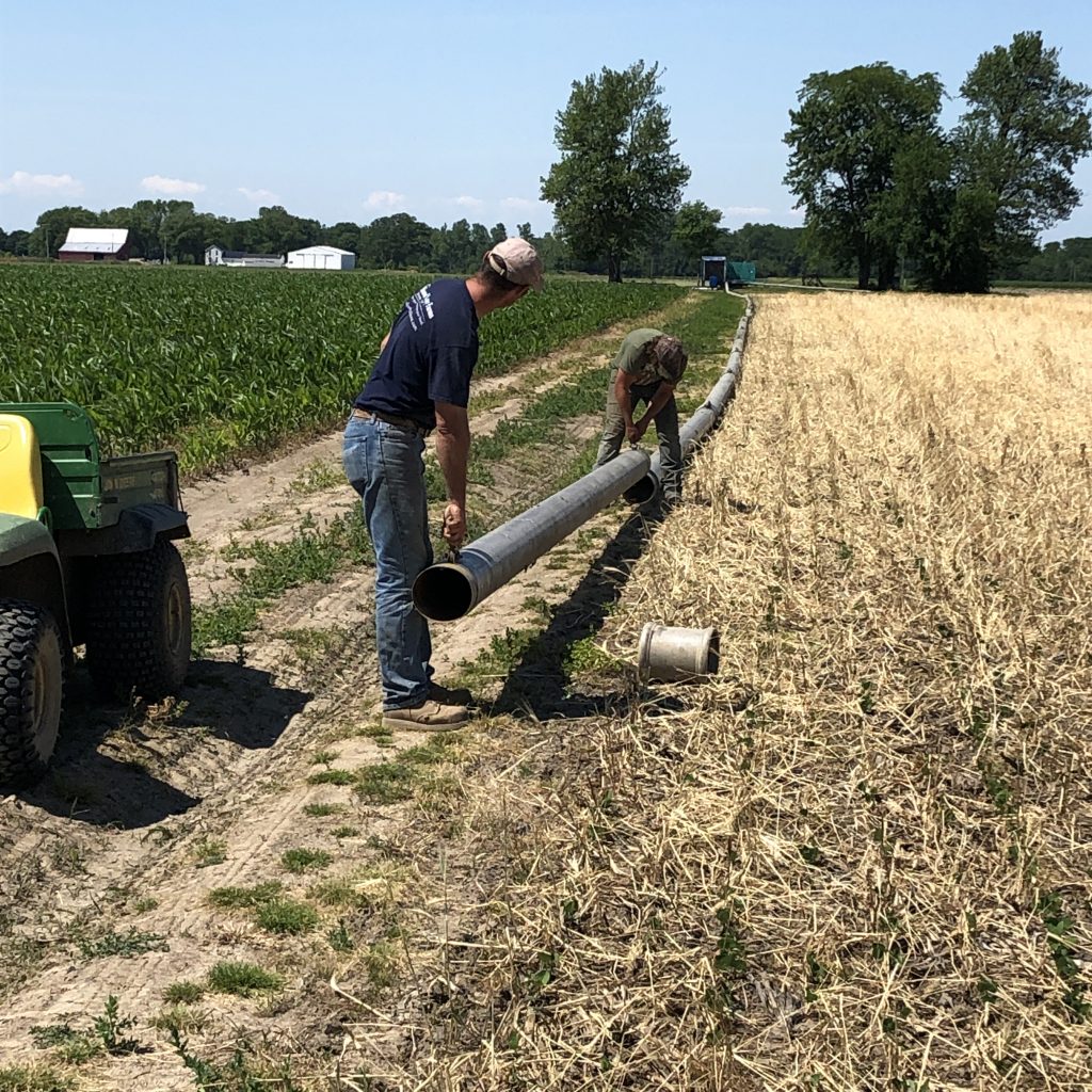 laying pipe