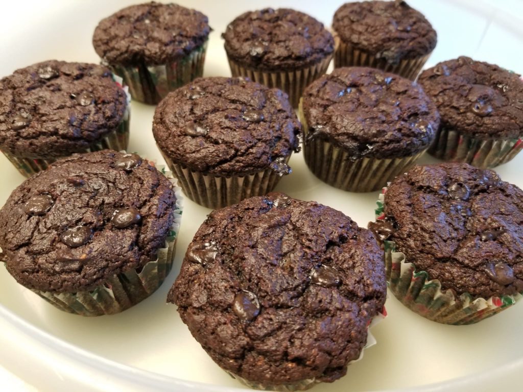 chocolate beet muffins