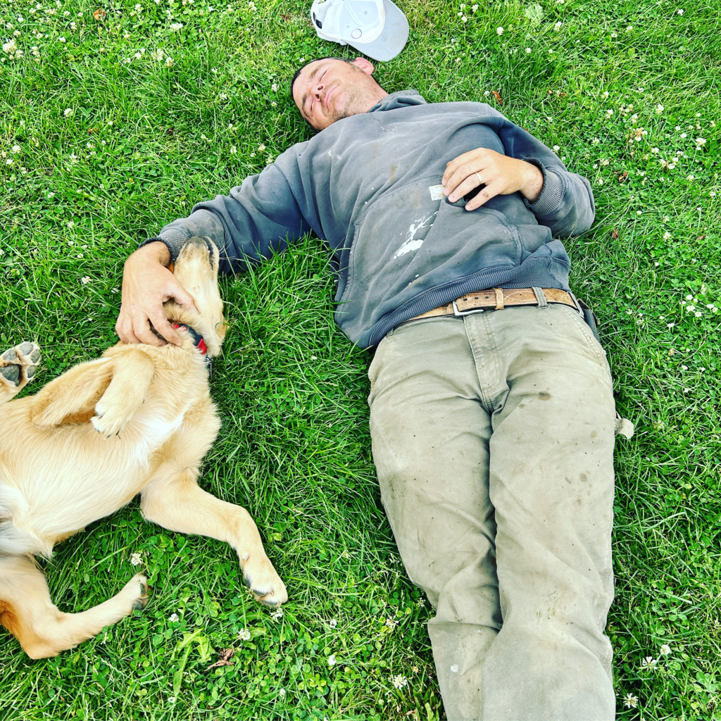 Kurt with dog