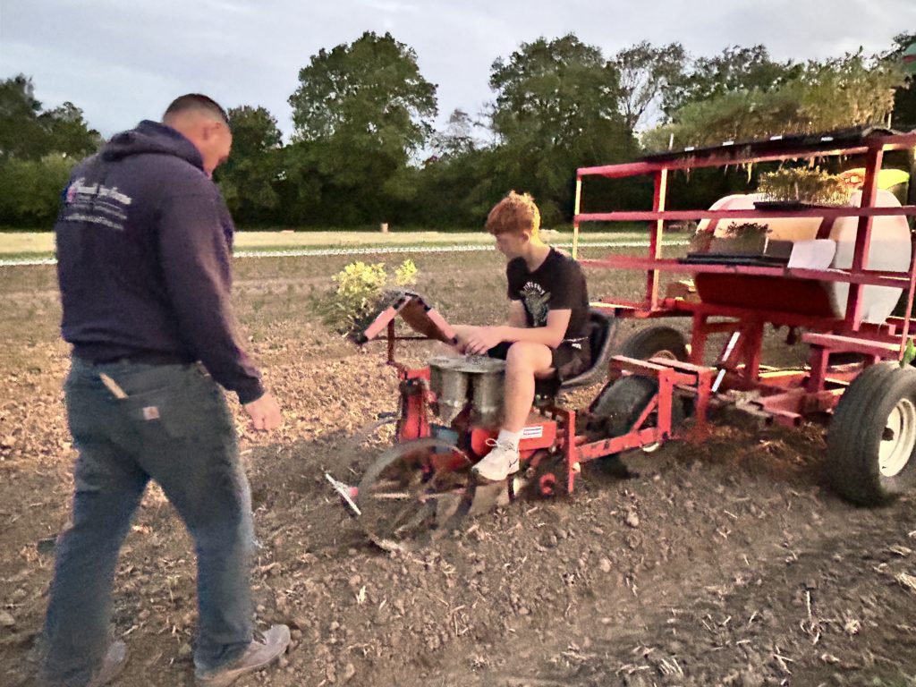 planting at night