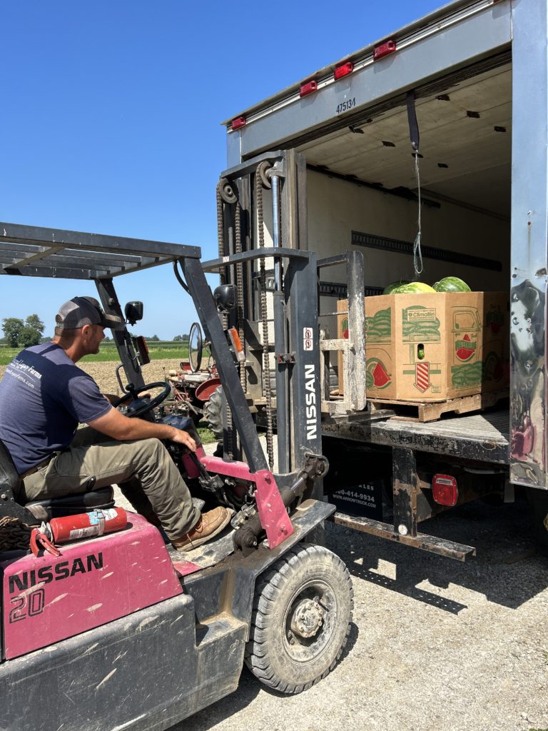 Kurt on forklift