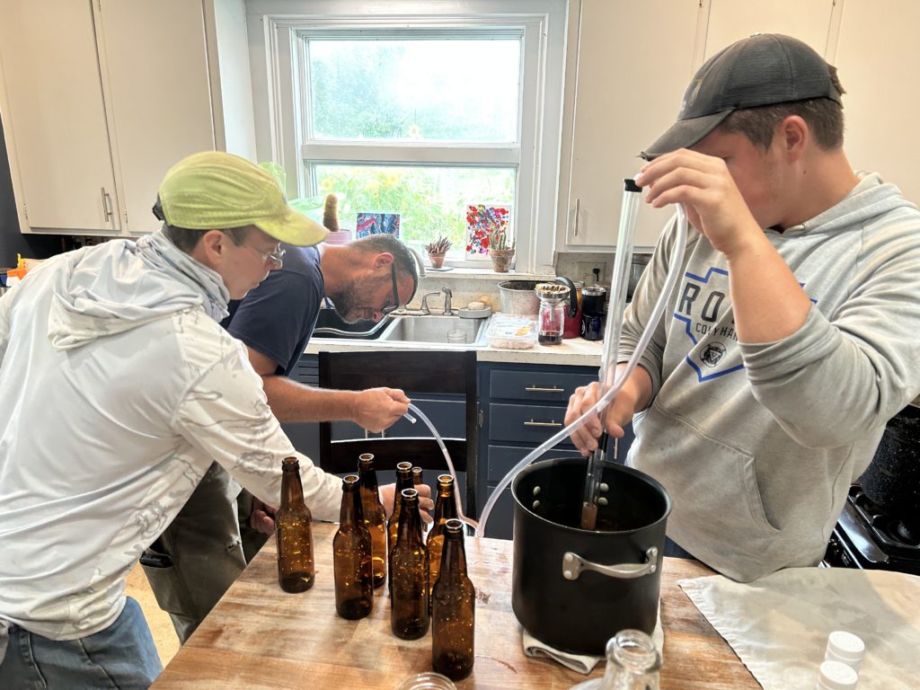 brewing cherry beer