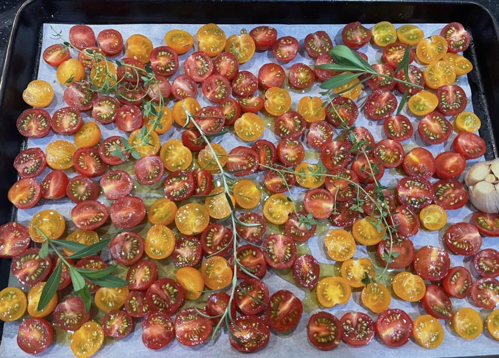 cherry tomatoes roasted