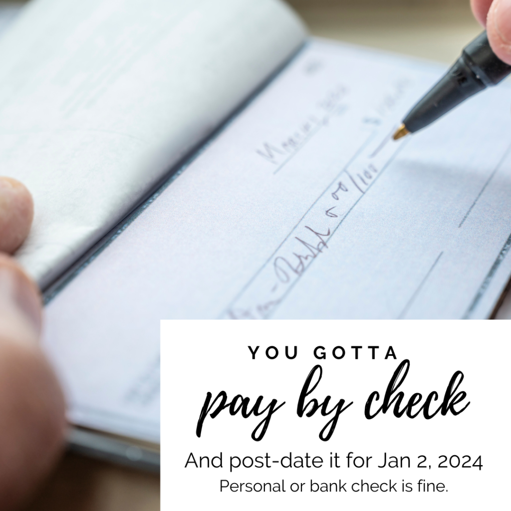 pay by check