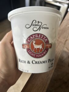goat yogurt