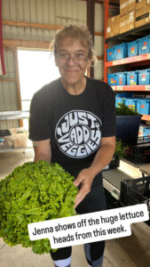 Jenna and lettuce