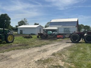 white barn
